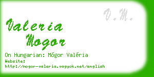 valeria mogor business card